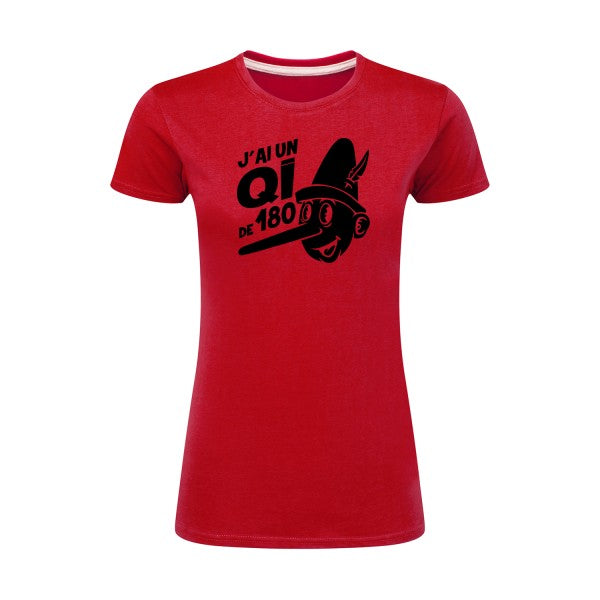 Quotient intellectuel Noir |T shirt original femme|SG