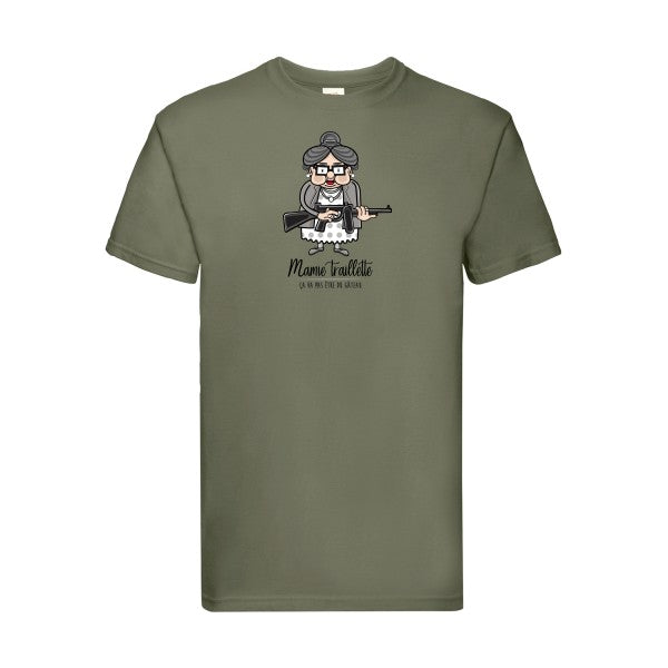 Mamie Traillette Fruit of the loom 205 g/m² T-shirt/ classic olive