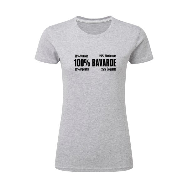 t-shirt Bavarde Noir |T shirt original femme|SG