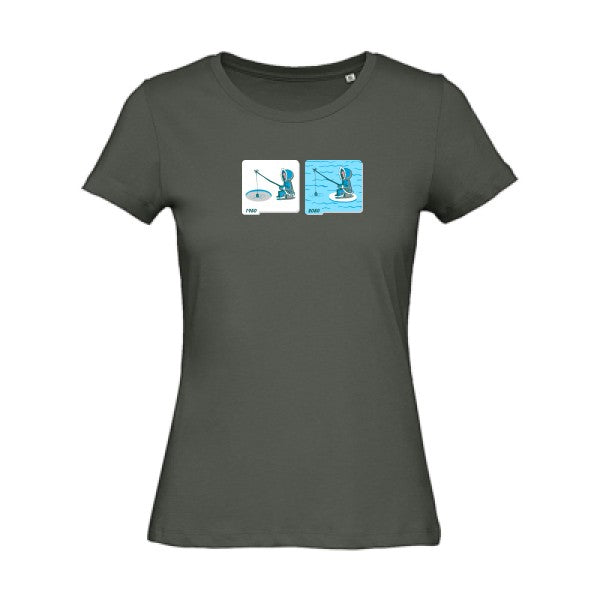 Fishing-in-Arctic- - t-shirt original femme Millennial Khaki