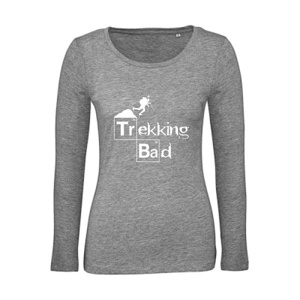 Trekking bad Blanc |   T shirt manches longues femme|100% bio