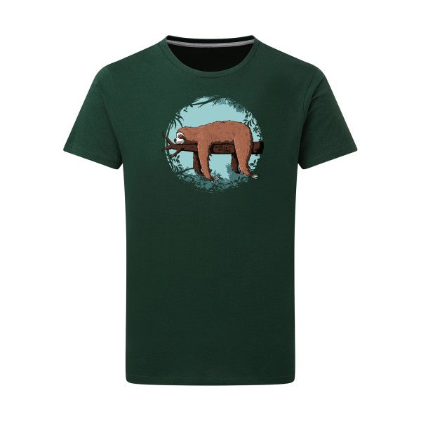 T-shirt homme Home sleep home - T-shirt cosy et humoristique Bottle Green L