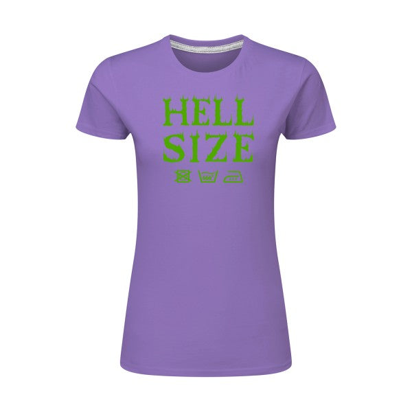 HELL SIZE ! Vert pomme |T shirt original femme|SG