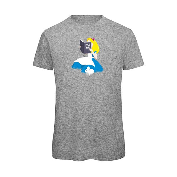 T-shirt humour original Back From Wonderland T Shirt couleur Sport Grey