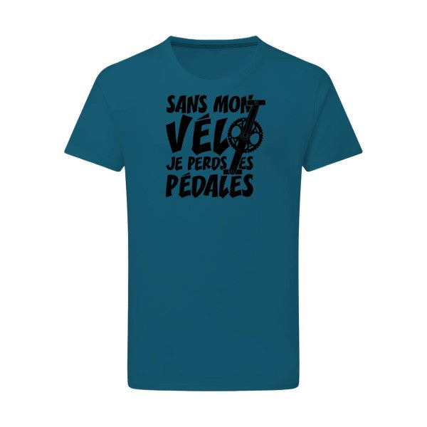 Sans mon vélo, je perds les pédales ! - Flex noir Tshirt original Petrol  2XL