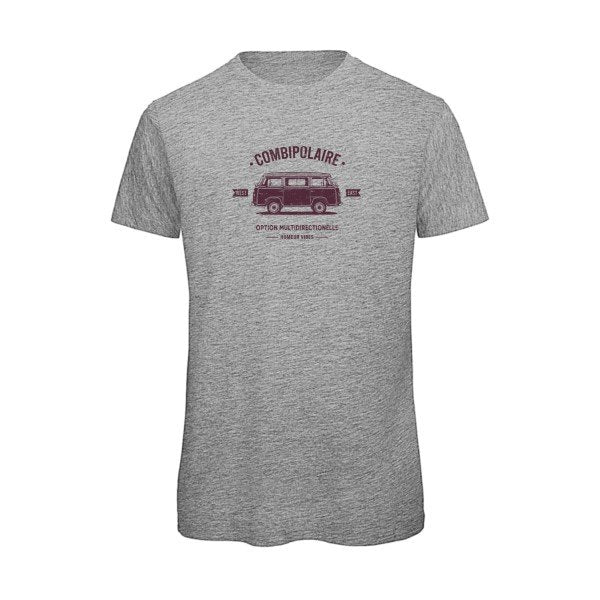 T-shirt humour original Combipolaire T Shirt couleur Sport Grey