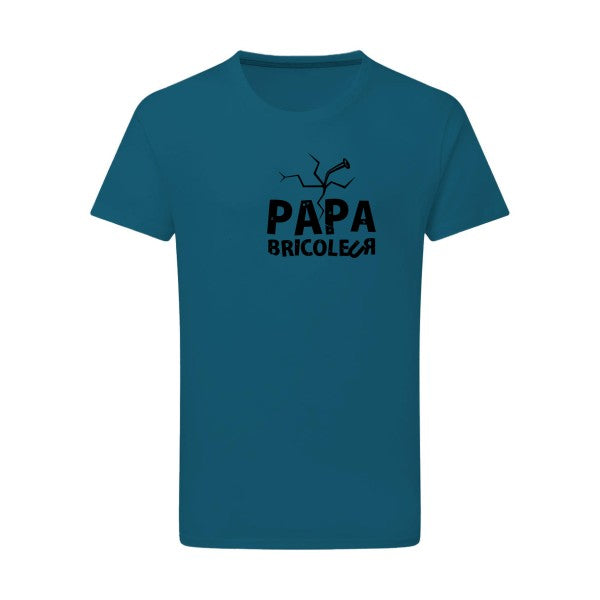 Papa bricoleur - Flex noir Tshirt original Petrol  2XL