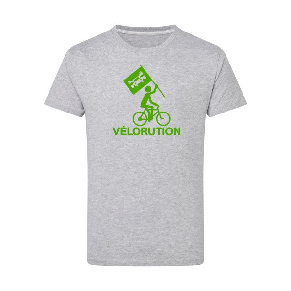 Vélorution - Flex Vert pomme Tshirt original Light Oxford  5XL