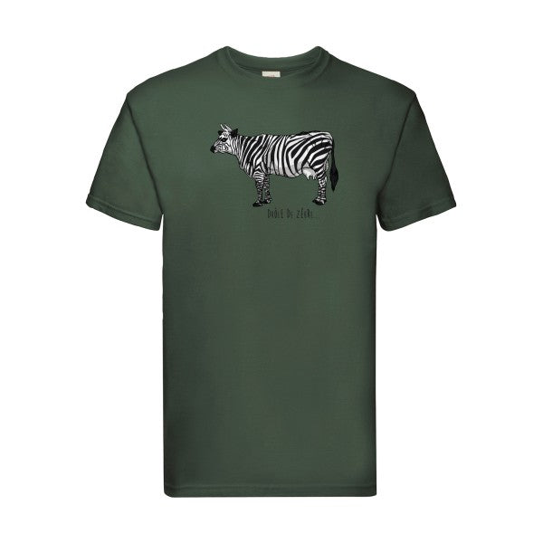 drole de zebre Fruit of the loom 205 g/m² T-shirt/ bottle green