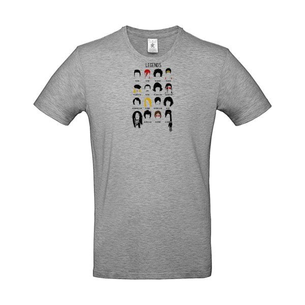 T-shirt humour original legends T Shirt couleur Sport Grey