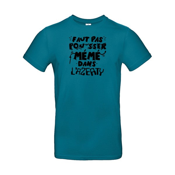 Faut pas pousser mémé dans l'AZERTYFlex noir - E190 T-shirt|Diva Blue||2XL