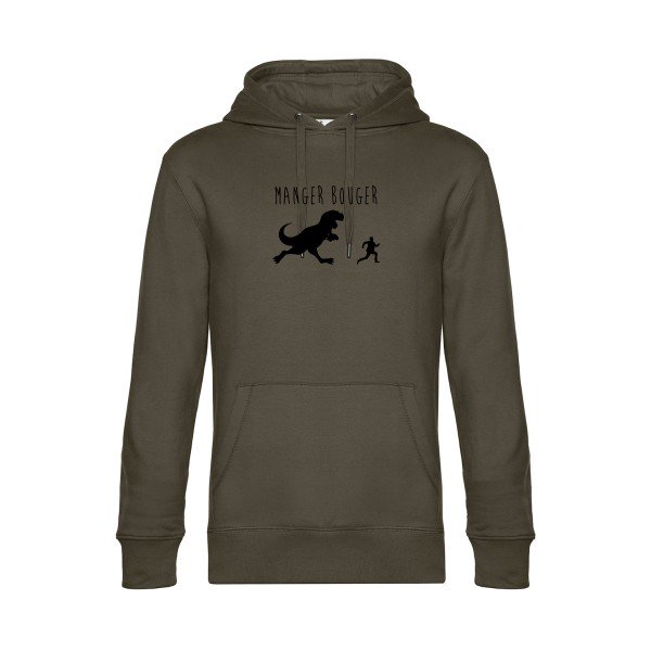 MANGER-BOUGER sweat shirt original Khaki flex Noir impression Face