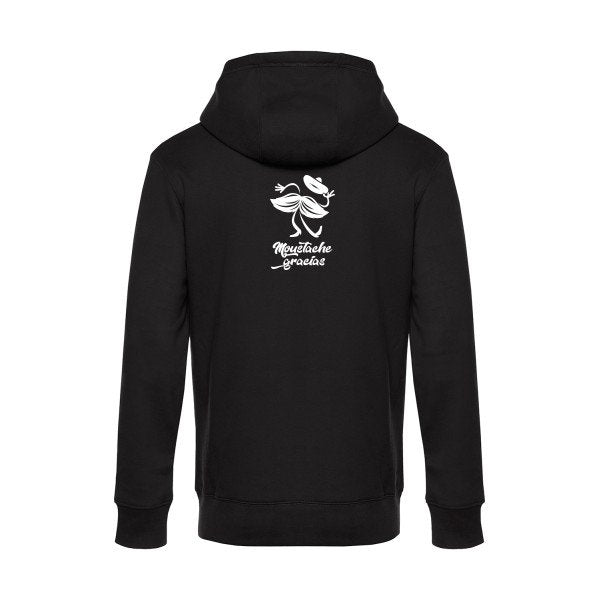 Presqu-spagnol sweat shirt original Black flex Blanc impression Dos