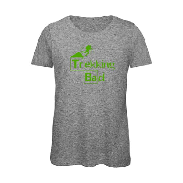 T shirt humour bio femme   femme bio|Trekking bad Vert pomme 