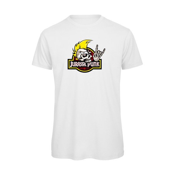T-shirt humour original Jurassik Punk T Shirt couleur White