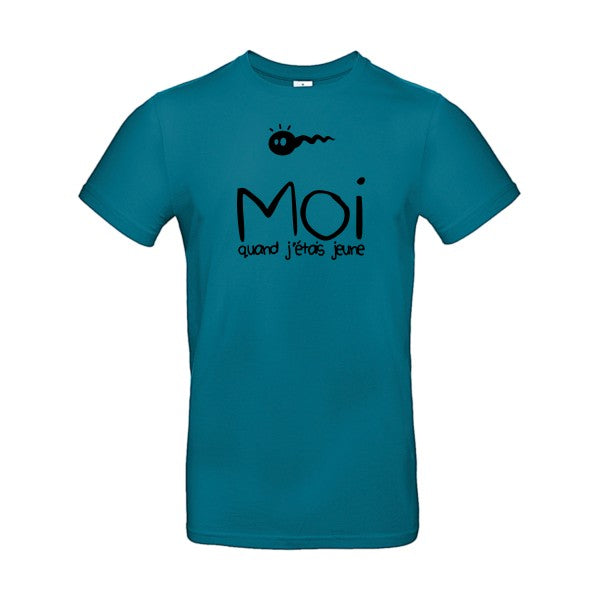 Moi, quand j'étais jeuneFlex noir - E190 T-shirt|Diva Blue||2XL