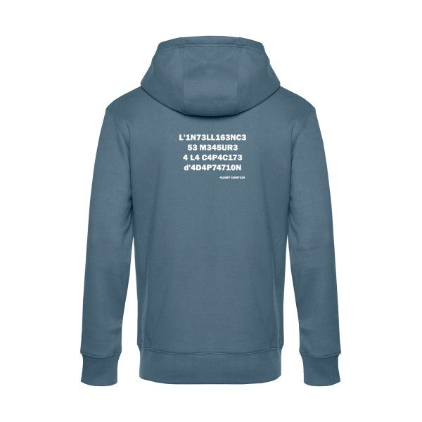 intelligence-ai- sweat shirt original nordic blue flex Blanc impression Dos
