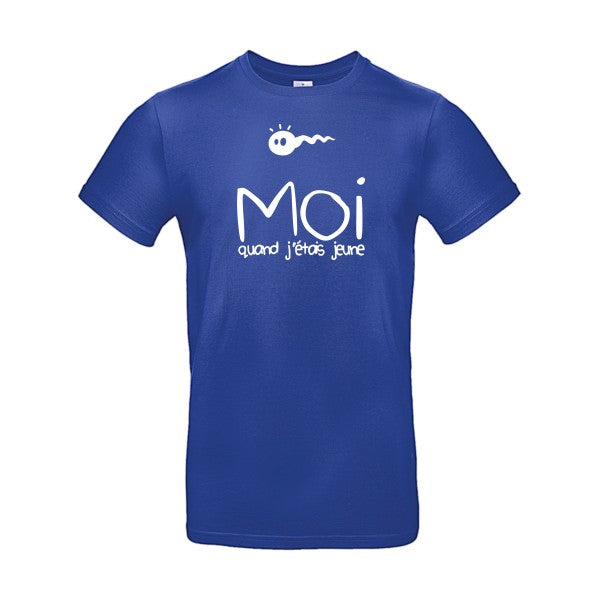 Moi, quand j'étais jeuneFlex Blanc - E190 T-shirt|Cobalt Blue||2XL