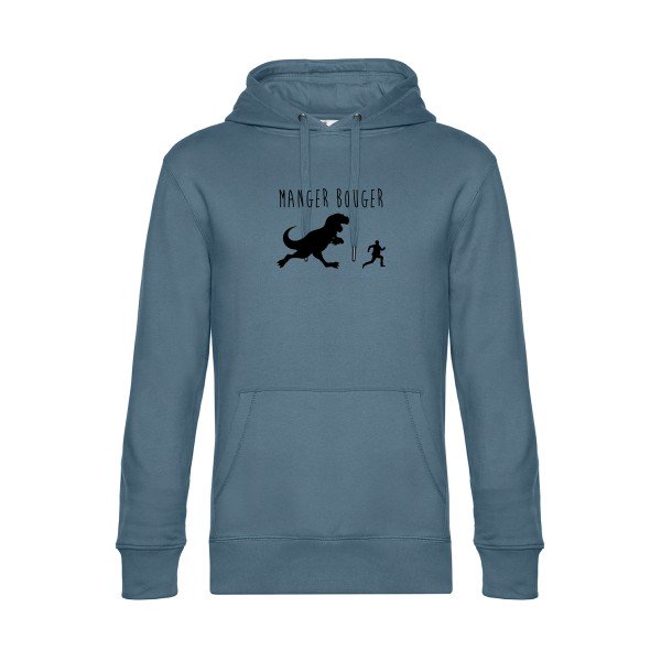 MANGER-BOUGER sweat shirt original nordic blue flex Noir impression Face
