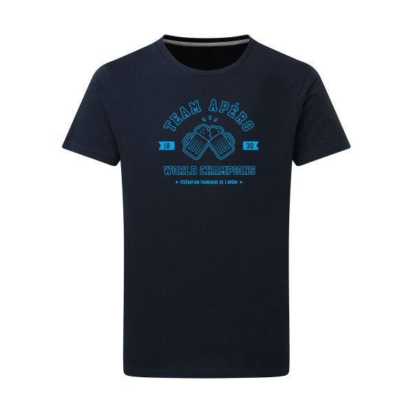 Team apéro - Flex bleu clair Tshirt original Navy  5XL