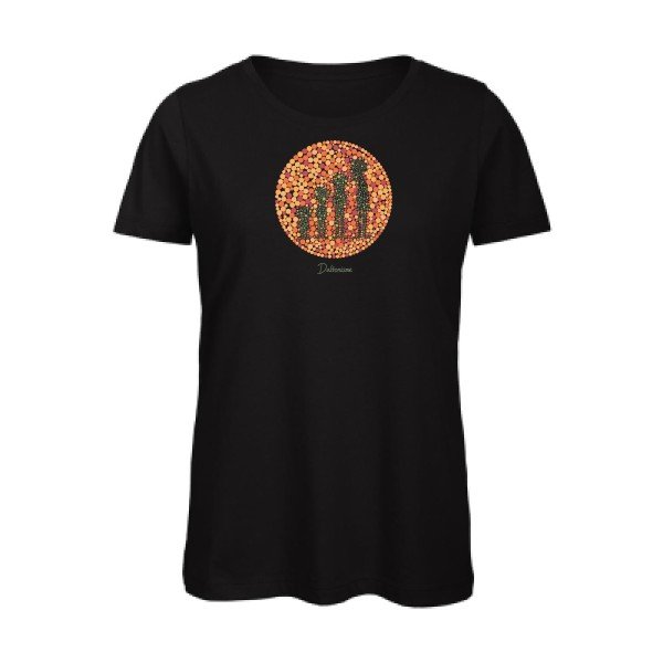Daltonisme- - t-shirt original femme Black