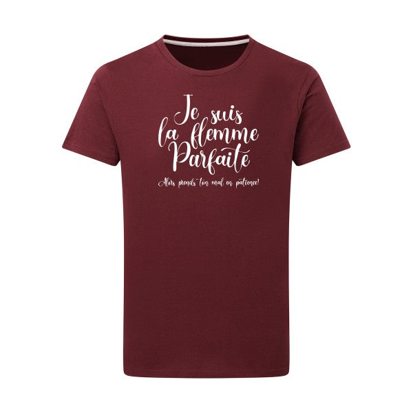 La flemme parfaite - Flex Blanc Tshirt original Burgundy  2XL