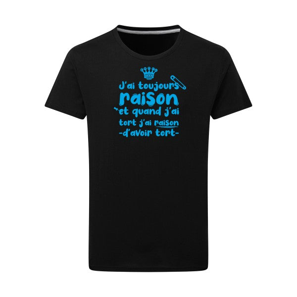 J'ai toujours raison - Flex bleu clair Tshirt original Dark Black  4XL