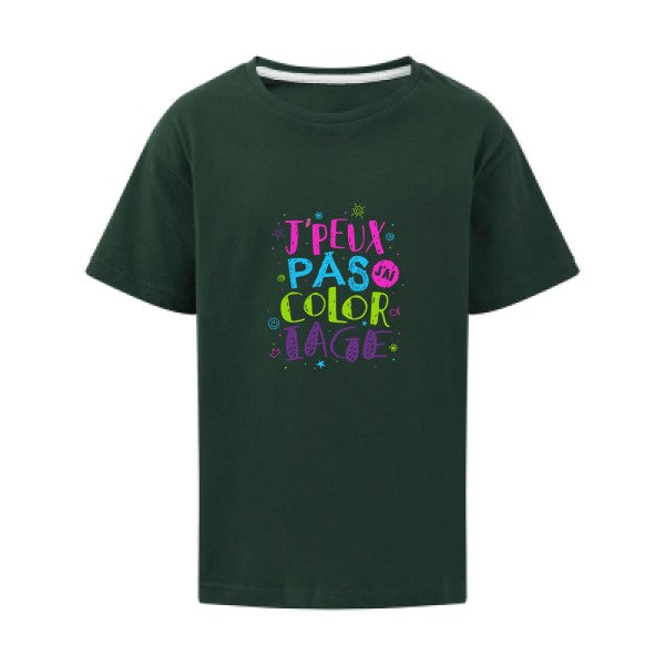 J'peux pas j'ai coloriage SG - Kids T-shirt enfant Bottle Green Taille 152 (11-12/2XL)