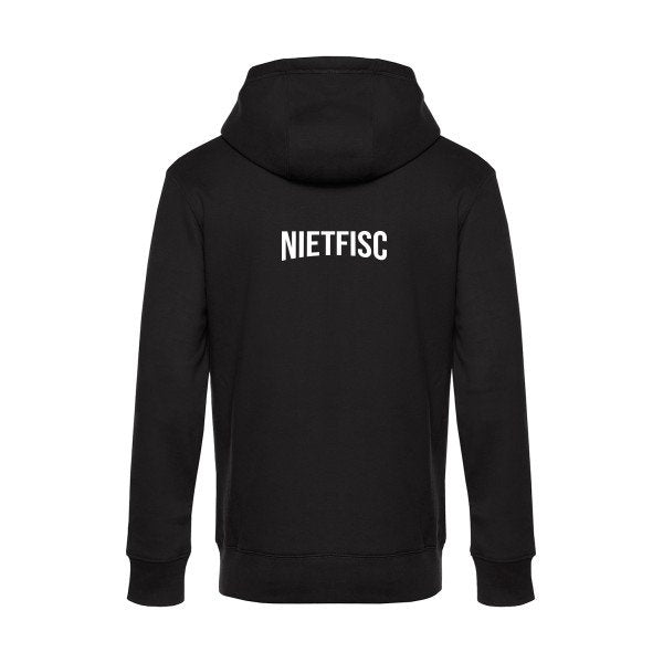 NIETFISC sweat shirt original Black flex Blanc impression Dos