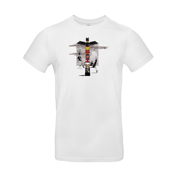 T-shirt humour original Totem T Shirt couleur White