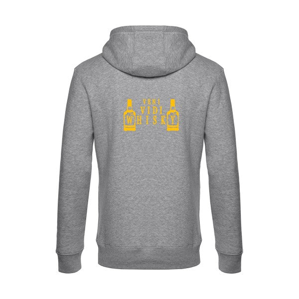 sweat à capuche homme original VENI VIDI WHISKY