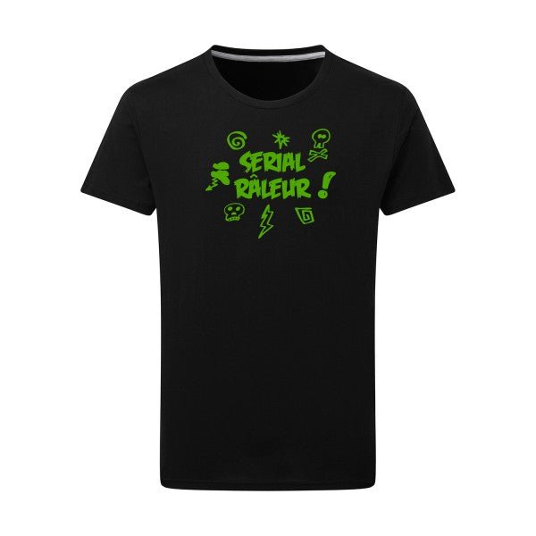 Serial râleur vert pomme -Flex vert pomme sur T-shirt SG  Dark Black  4XL