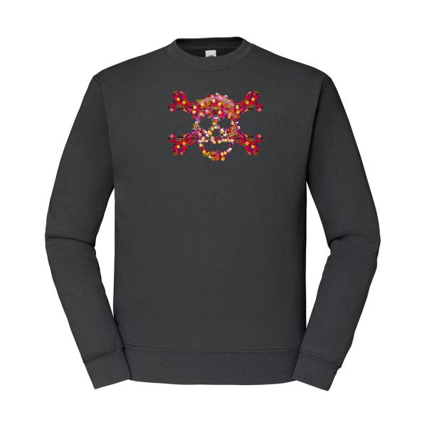 Floral skull Fruit of the loom 280 g/m² Sweat shirt