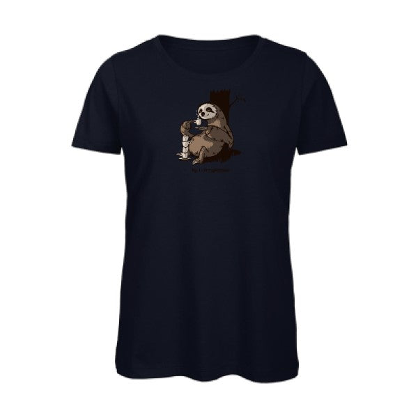 Procafeination- - t-shirt original femme Navy
