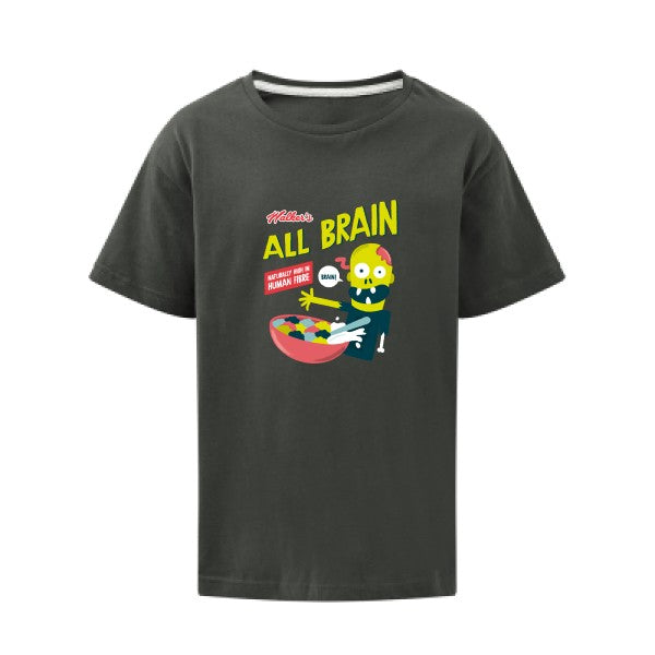 All brain SG - Kids T-shirt enfant Charcoal Taille 152 (11-12/2XL)