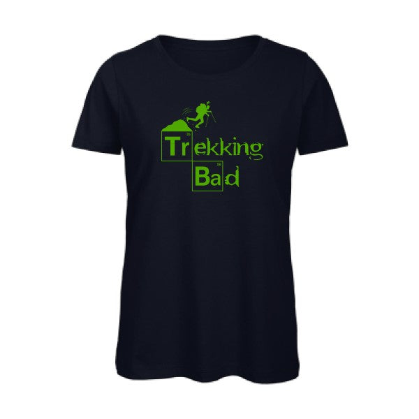 T shirt humour bio femme   femme bio|Trekking bad Vert pomme 