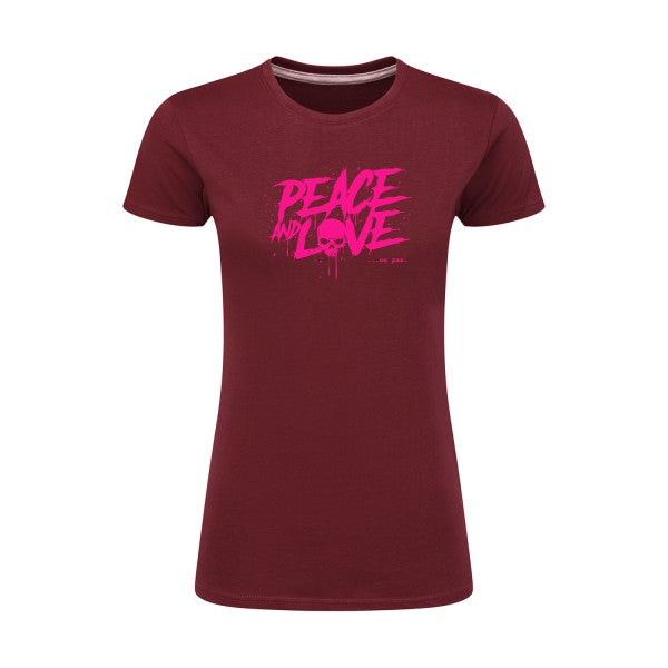 Peace or no peace  |Rose Fluo |T shirt original femme|SG