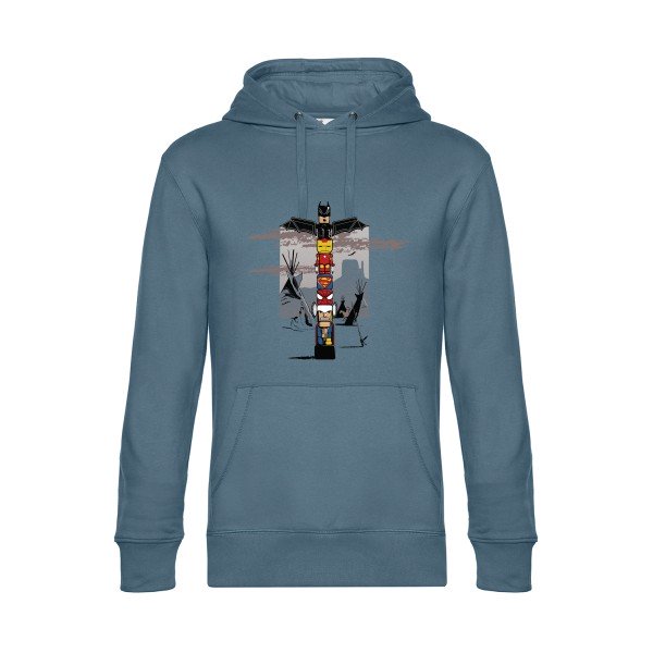 TOTEM- Sweat à capuche original nordic blue - RueDuTeeshirt