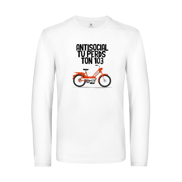 antisocial-t-shirt-manches-longues-original-humour -White