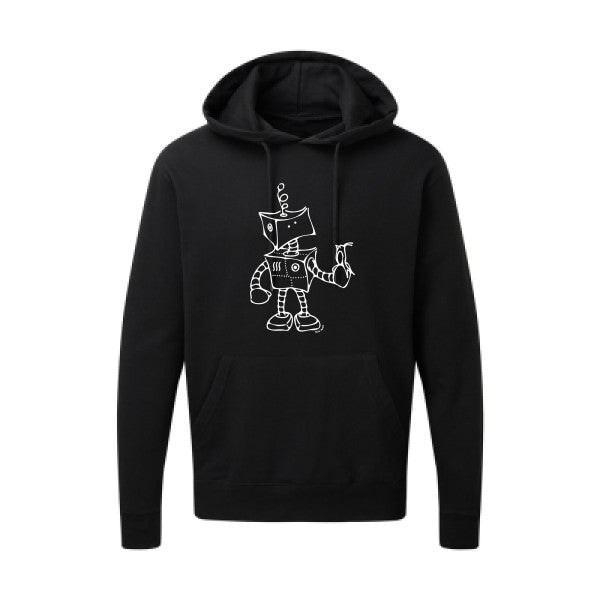 Robot & Bird Blanc SG - Hooded Sweatshirt Sweat capuche