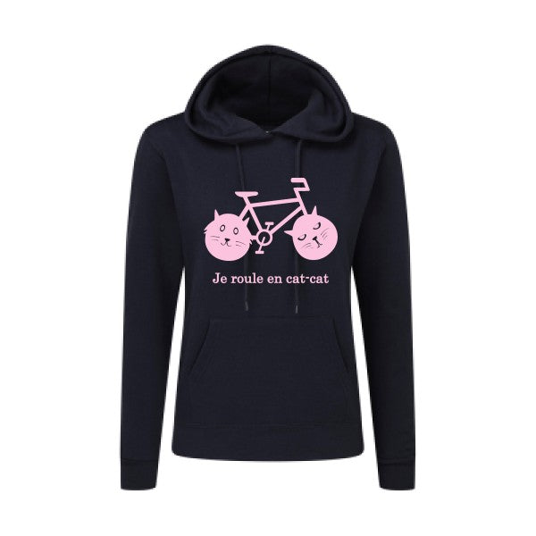 cat-cat bike Rose |Sweat original à capuche Femme