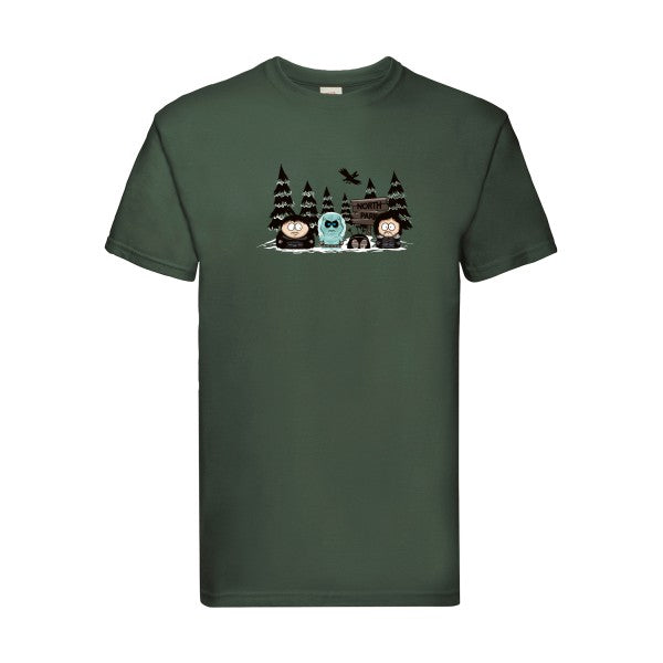 North Park Fruit of the loom 205 g/m² T-shirt/ bottle green