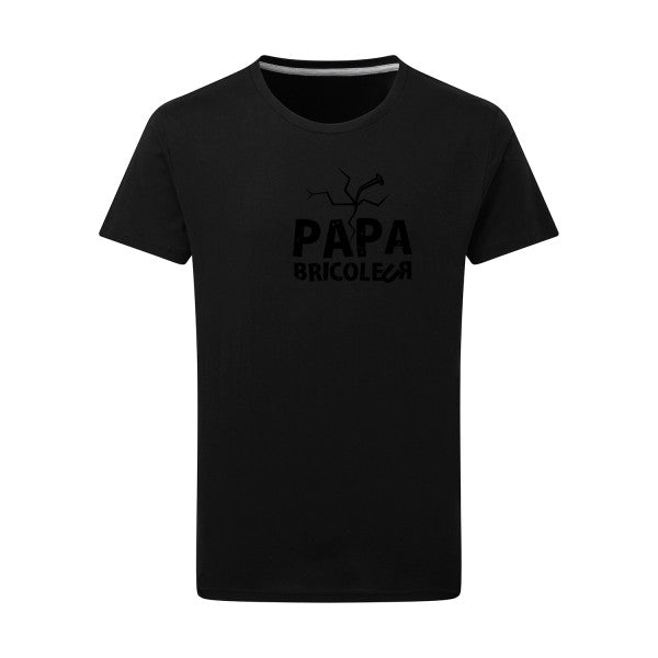 Papa bricoleur - Flex noir Tshirt original Dark Black  4XL