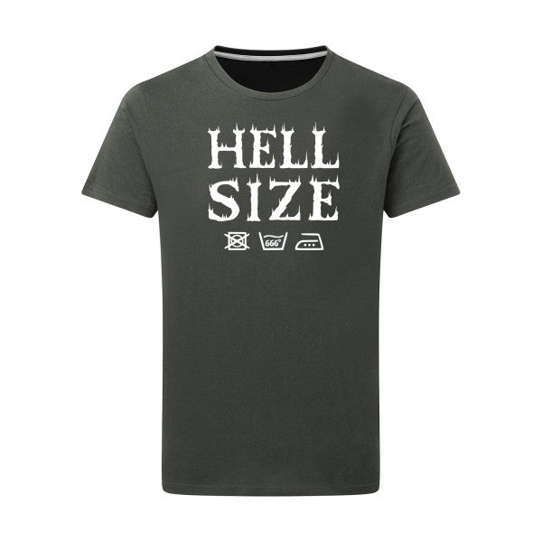 HELL SIZE ! - Flex Blanc Tshirt original Charcoal  5XL