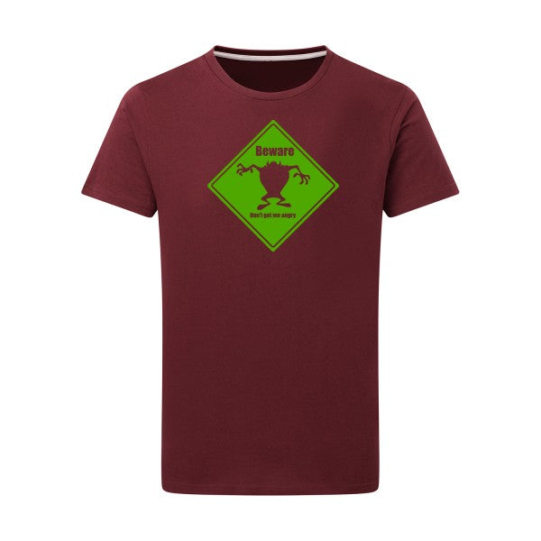 BEWARE vert pomme -Flex vert pomme sur T-shirt SG  Burgundy  2XL