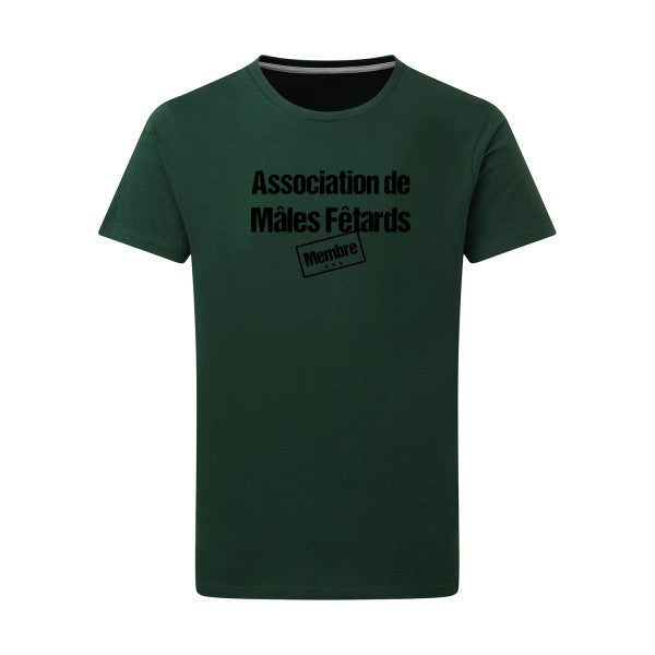 Association de Mâles Fêtards - Flex noir Tshirt original Bottle Green  2XL