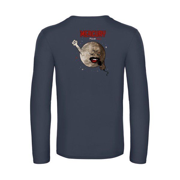 mercury-t-shirt-manches-longues-original-humour -Navy