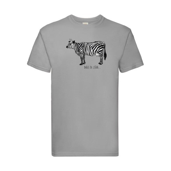 drole de zebre Fruit of the loom 205 g/m² T-shirt/ zinc