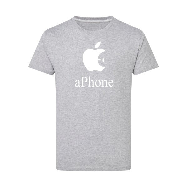 aPhone -Flex Blanc sur T-shirt SG  Light Oxford  5XL