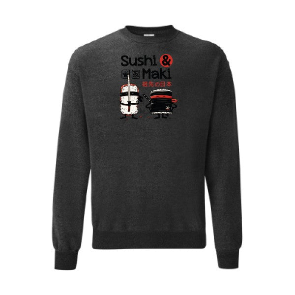 Sushi et Maki Fruit of the loom 280 g/m² Sweat shirt